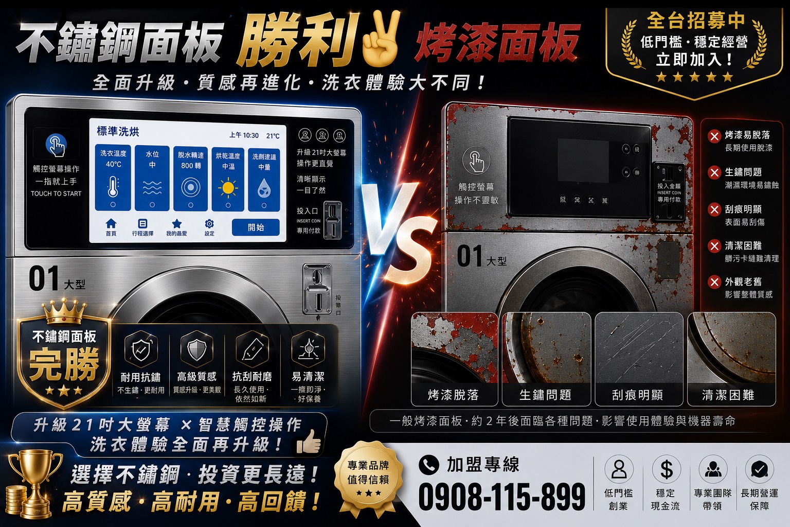 洗思特自助洗衣加盟
